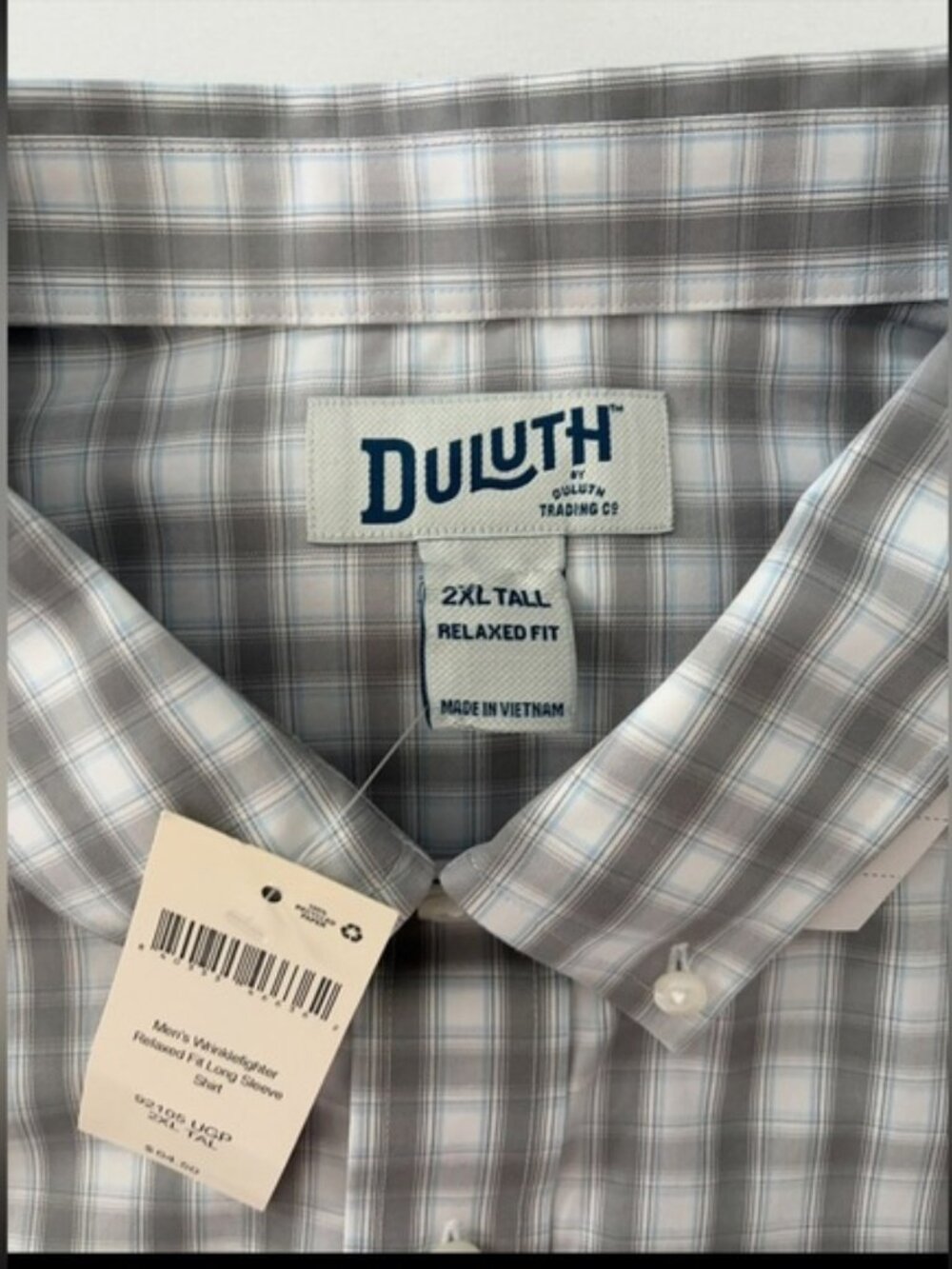 Duluth Trading Co Wrinklefighter Relaxed Fit Long Sleeve Shirt size XXL Tall - Picture 6 of 12